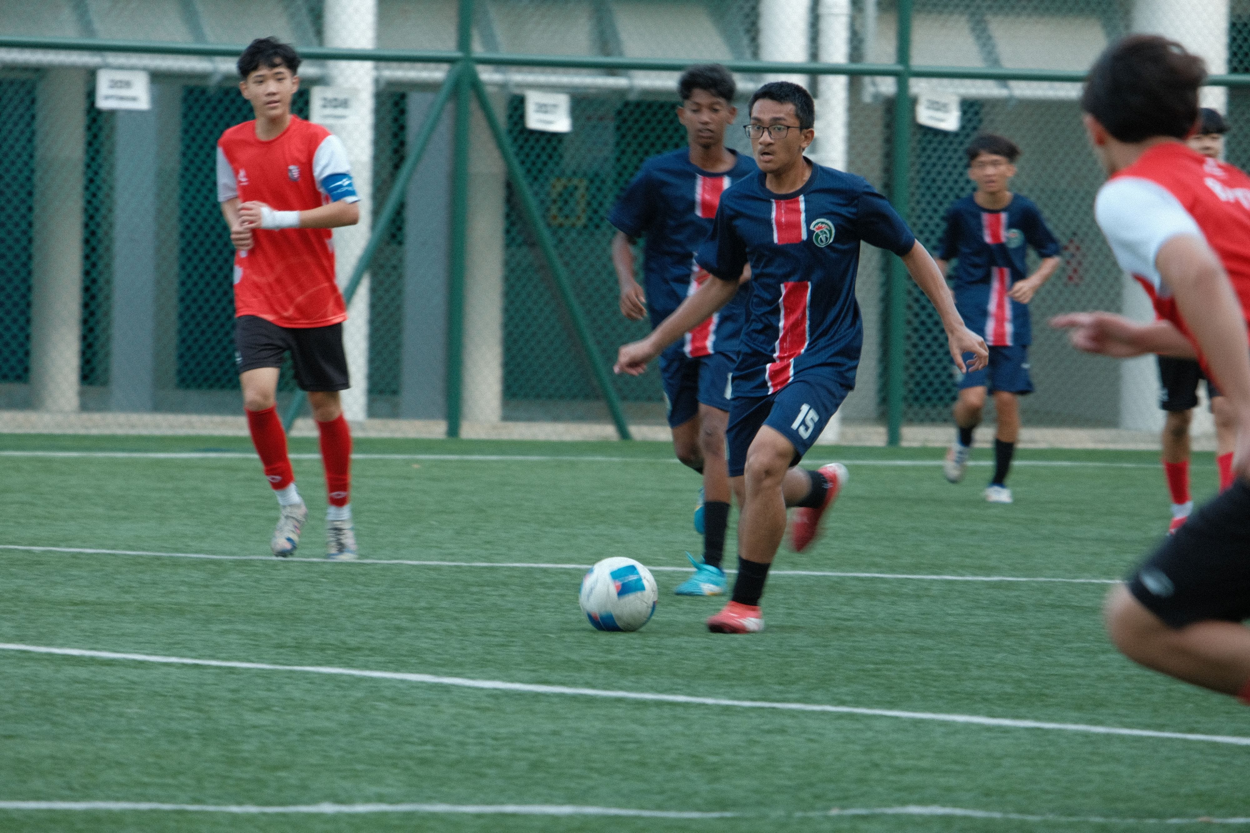 Photo of ahmad ibrahim football team in a match.